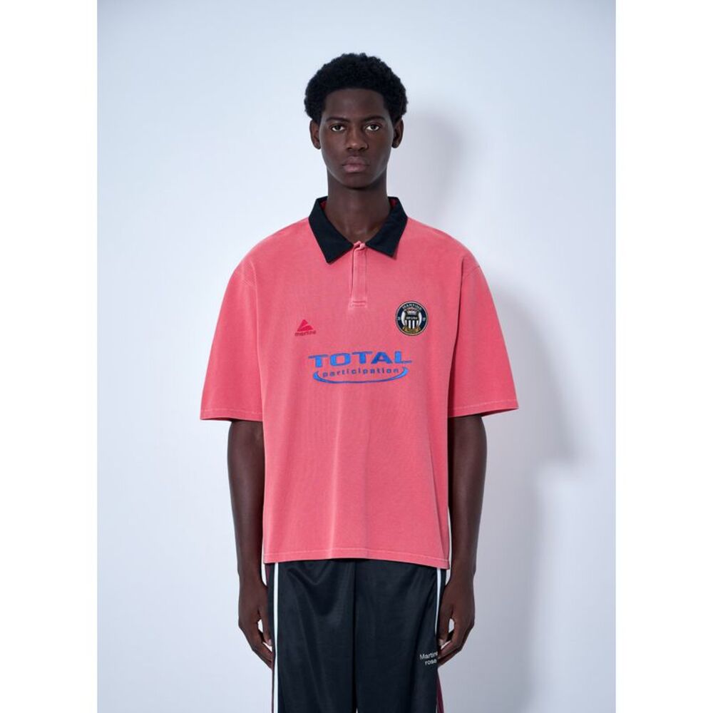 Martine Rose Men Logo Polo Shirt